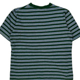 Made In USA Polo By Ralph Lauren Striped T-Shirt - Medium Green Cotton
