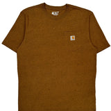 Carhartt T-Shirt - Large Brown Cotton