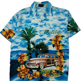 Malibu Unbranded Graphic Hawaiian Shirt - XL Multicoloured Polyester