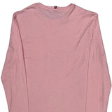 Tommy Hilfiger Long Sleeve T-Shirt - Large Pink Cotton