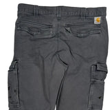 Carhartt Cargo Trousers - 34W 30L Grey Cotton