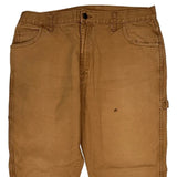 Dickies Double Knee Carpenter Trousers - 38W 30L Brown Cotton