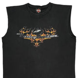 Harley Davidson Graphic Tank Top - XL Black Cotton