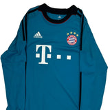 2013-14 Bayern München Adidas Goalkeepers Football Shirt - Medium Blue Polyester