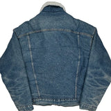 80S Made In USA Levis Sherpa Lined Denim Jacket - XL Blue Cotton