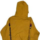 Reverse Weave Champion Spellout Hoodie - Medium Yellow Cotton