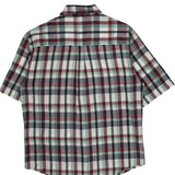Woolrich Checked Short Sleeve Shirt - Medium Multicoloured Cotton