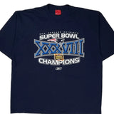 New England Patriots Reebok Nfl T-Shirt - 2XL Navy Cotton