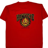 Single Stitch Hawkeye Classic Unbranded Graphic T-Shirt - Large Red Cotton