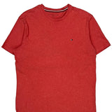 Tommy Hilfiger T-Shirt - Large Red Cotton