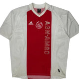 Ajax Adidas 2002-03 Home Football Shirt - XL Red Polyester