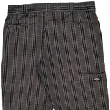 Dickies Checked Shorts - 37W 11L Gray Cotton