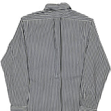 Ralph Lauren Striped Shirt - Medium Navy Cotton