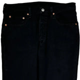 Levis 501 Jeans - 32W 30L Black Cotton