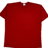 Blank Bvd Single Stitch T-Shirt - XL Red Cotton Blend