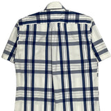 Tommy Hilfiger Checked Short Sleeve Shirt - Large Blue Cotton
