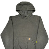 Carhartt Hoodie - Large Gray Cotton Blend