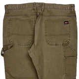 Dickies Carpenter Trousers - 39W 30L Khaki Cotton