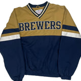 Milwaukee Brewers Mlb Mlb Baseball Jacket - XL Blue Polyester