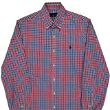 Ralph Lauren Checked Shirt - Small Blue Cotton