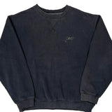 Reebok Sweatshirt - Large Black Cotton