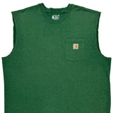 Carhartt Tank Top - 2XL Green Cotton