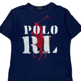 Age 10-12 Polo By Ralph Lauren Graphic T-Shirt - Large Blue Cotton