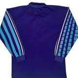 19990-92 Adidas Goalkeeper Long Sleeve Football Shirt - Medium Blue Polyester