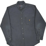 Chaps Ralph Lauren Shirt - Medium Gray Cotton
