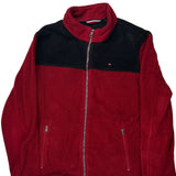 Tommy Hilfiger Fleece Jacket - Large Black Polyester