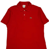 Lacoste Polo Shirt - 2XL Red Cotton