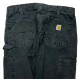 Carhartt Carpenter Trousers - 35W 30L Black Cotton