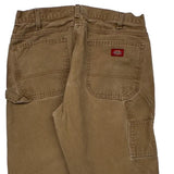 Dickies Carpenter Pants - 32W 31L Brown Cotton