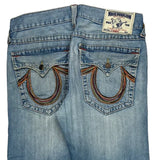 True Religion Contrast Stitch Jeans - 36W 32L Light Wash Cotton