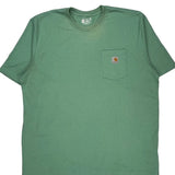Carhartt T-Shirt - 2XL Green Cotton