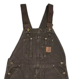 Carhartt Double Knee Overalls - 36W 30L Brown Cotton