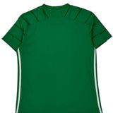 Multnomah University Lions Adidas Striped Football Shirt - Medium Green Polyester