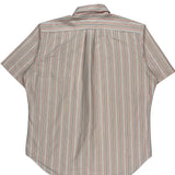 Ralph Lauren Striped Short Sleeve Shirt - Large Pink Cotton