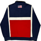 American Flag Polo By Ralph Lauren Track Jacket - 2XL Navy Cotton