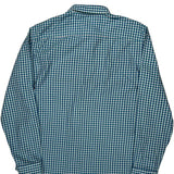 Armani Exchange Checked Shirt - Medium Blue Cotton