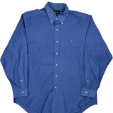 Yarmouth Ralph Lauren Shirt - Large Blue Cotton