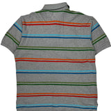 Tommy Hilfiger Striped Polo Shirt - XL Gray Cotton