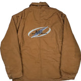 Serving The Western States Carhartt Jacket - XL Brown Cotton Blend