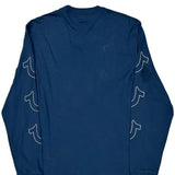 True Religion Long Sleeve T-Shirt - XL Blue Cotton