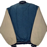Canyon Guide Varsity Jacket - Large Beige Denim