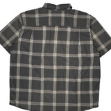 Carhartt Checked Short Sleeve Shirt - 2XL Gray Cotton