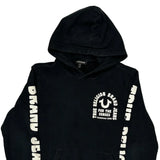 True Religion Graphic Hoodie - Small Black Cotton