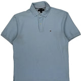 Tommy Hilfiger Polo Shirt - Large Blue Cotton