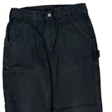 Dungaree Fit Carhartt Carpenter Trousers - 32W 30L Black Cotton