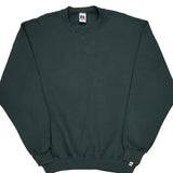 90s Blank Made In USA Russell Athletic Sweatshirt - 2XL Green Cotton